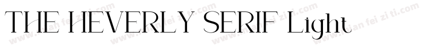 THE HEVERLY SERIF Light字体转换